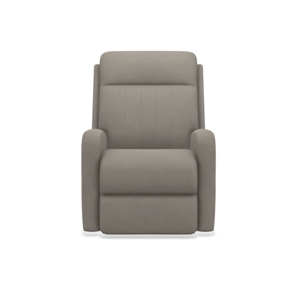LaZBoy Finley Power Rocking Recliner in Pewter Leather Match with